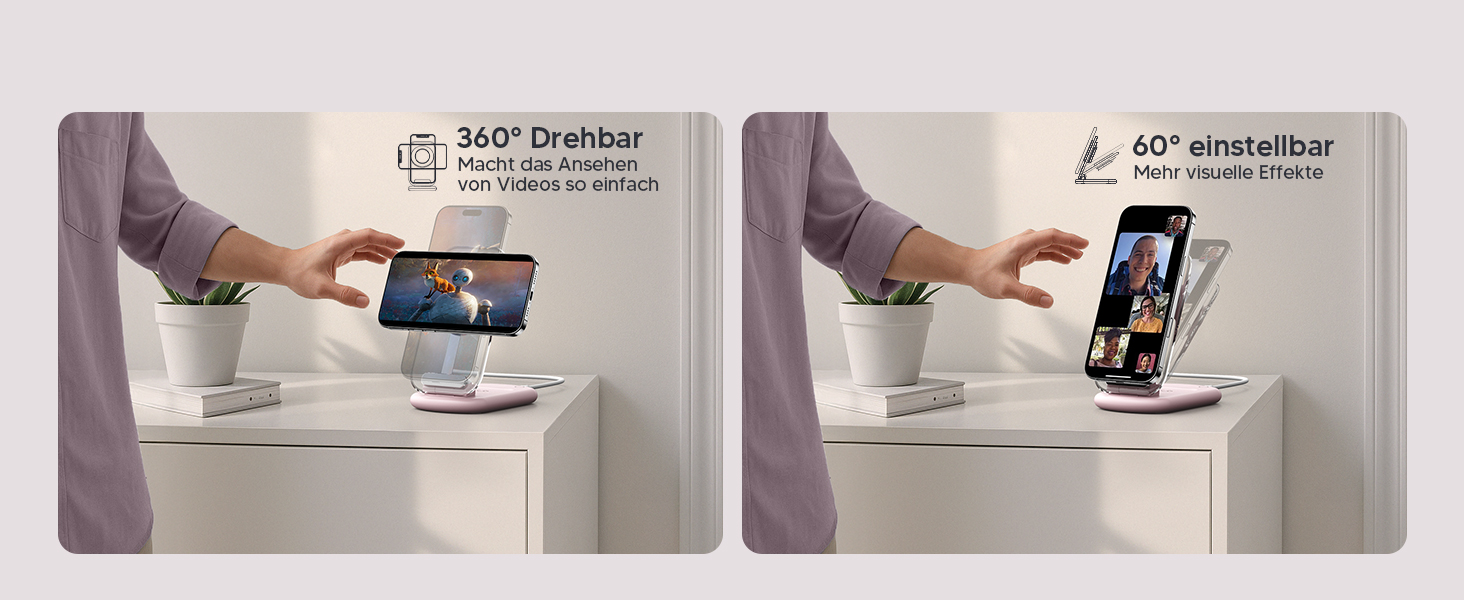 Зарядний пристрій MagSafe 3-в-1 для iPhone та Apple Watch/AirPods (Рожевий)