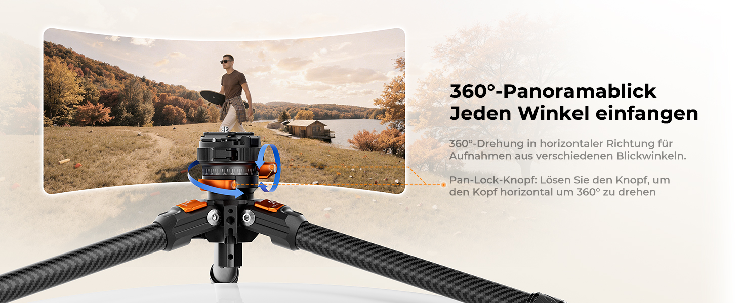 Карбоновий штатив для камери K&F Concept A225C2+BH28R, легкий компактний трипод для DSLR, висота 153 см