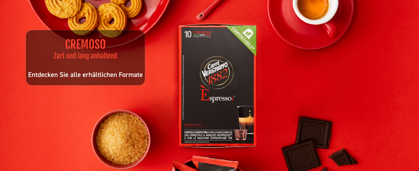 Кавові капсули Caffè Vergnano 1882 Napoli, сумісні з Nespresso, 50 шт