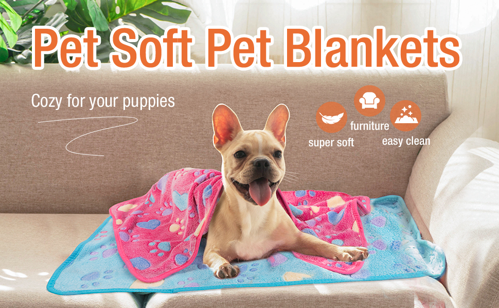 М'яка ковдра для собак та котів, 3 шт. Тепла флісова ковдра для маленьких та середніх собак (серце)