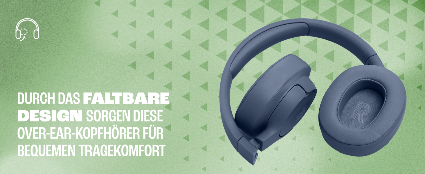 Навушники JBL Tune 770 NC – бездротові, з активним шумозаглушенням, блакитні