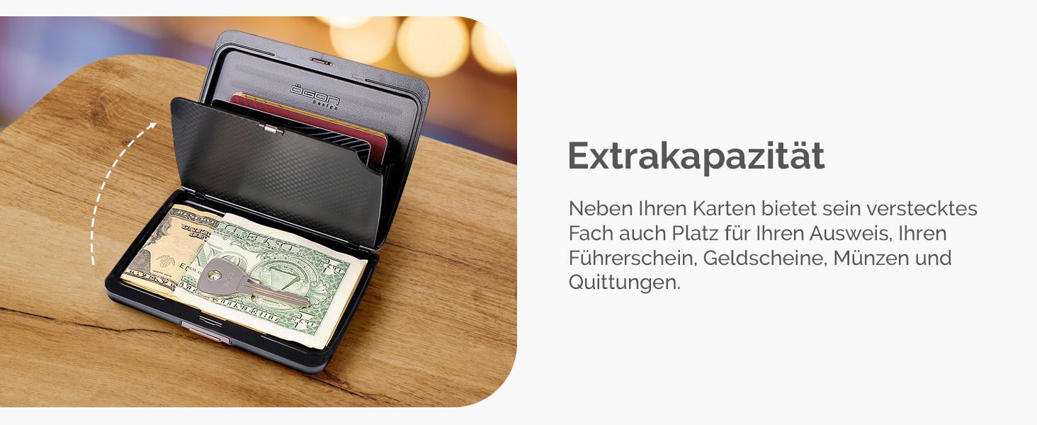 ÖGON Smart Case Oslo: Алюмінієве картхолдер з RFID захистом та гравіюванням Bonzai