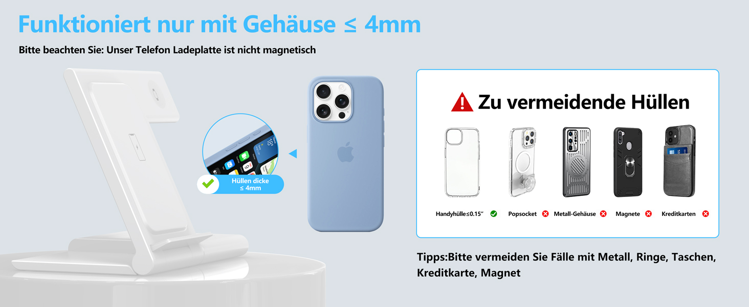 Зарядна станція 3-в-1 для Apple Watch та iPhone (17/16/15/14/13/12/11 Pro/Max/Plus), Apple Watch Ultra 3/11/10/9/8/7/6/SE 3, AirPods 4/3/2/Pro 3 - Біла
