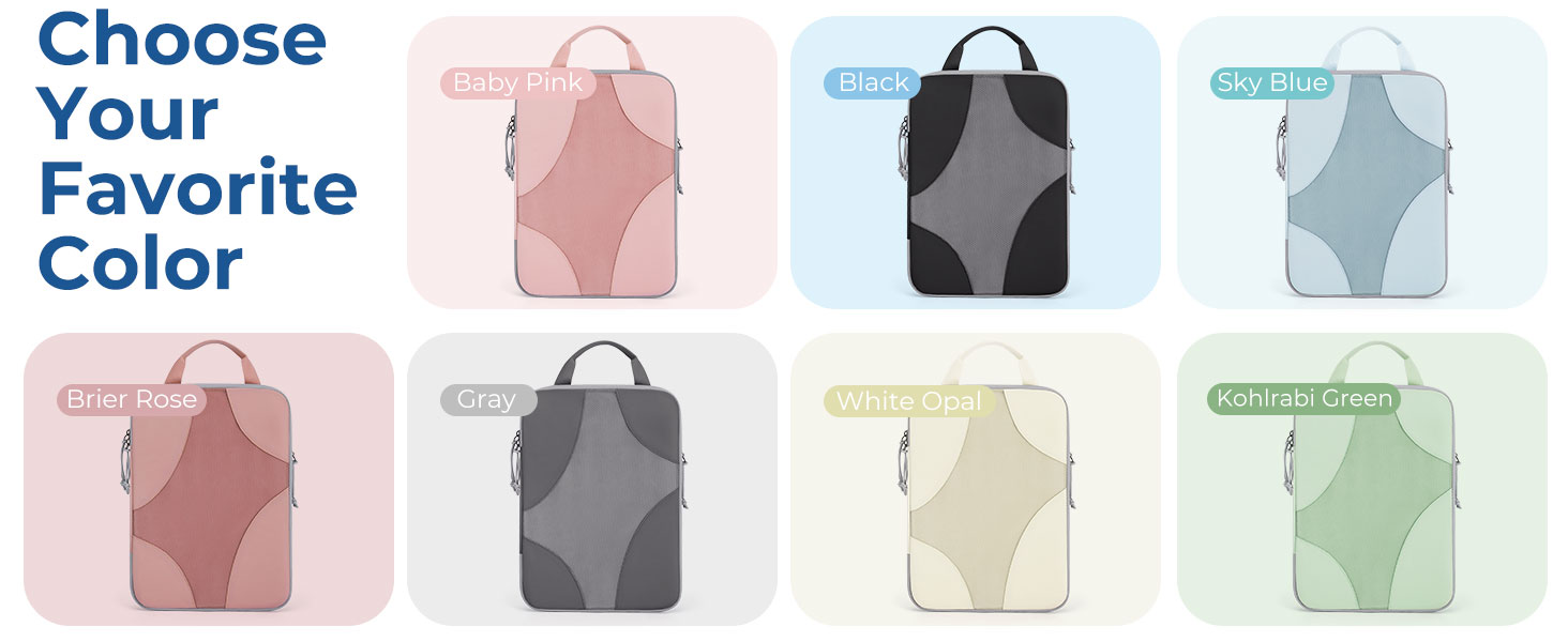 Набір органайзерів для одягу BAGSMART (6 шт.) з мішком для білизни - для рюкзака, валізи, подорожей