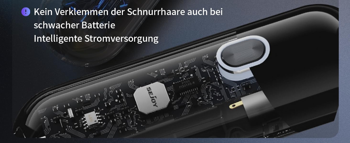 Електричний гоління для чоловіків Sejoy з 4D головкою, бездротовий, для мокрого та сухого гоління, потужний мотор