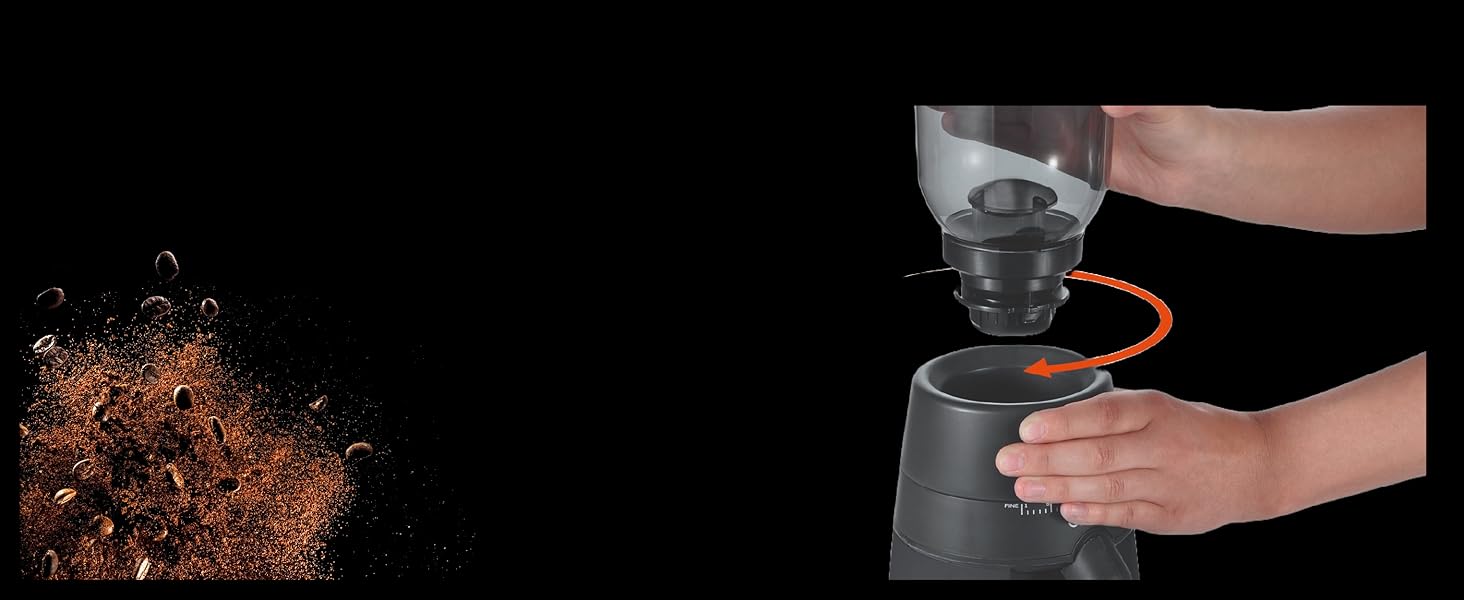 Електрична кавомолка GRAEF CM702: 24 ступені помолу, контейнер 250г, для еспресо та фільтр-кави, нержавіюча сталь