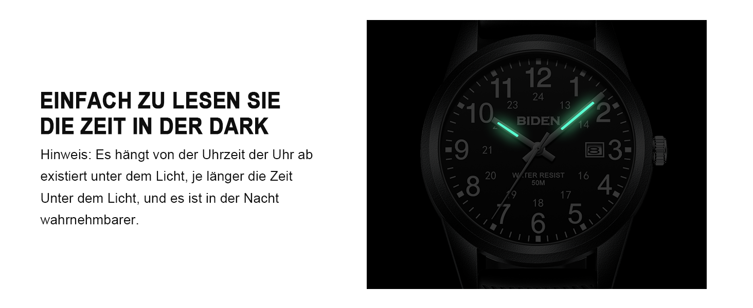 Чоловічий годинник: аналоговий кварцовий годинник на зап'ясті, водостійкий, модель R015, чорний колір