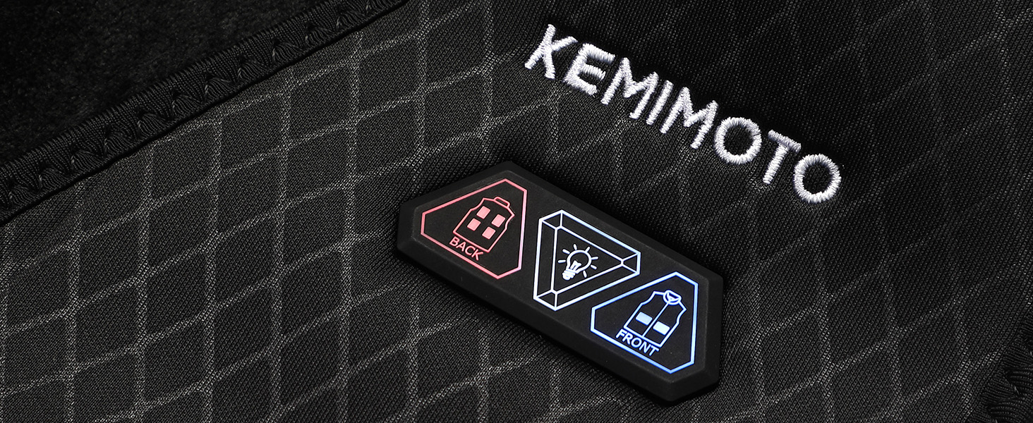 Обогреваемая жилетка KEMIMOTO для женщин с 6 зонами обогрева, 3 уровня нагрева, USB, для мотоцикла, активного отдыха, кемпинга, катания на лыжах, походов, аккумулятор 10000mAh