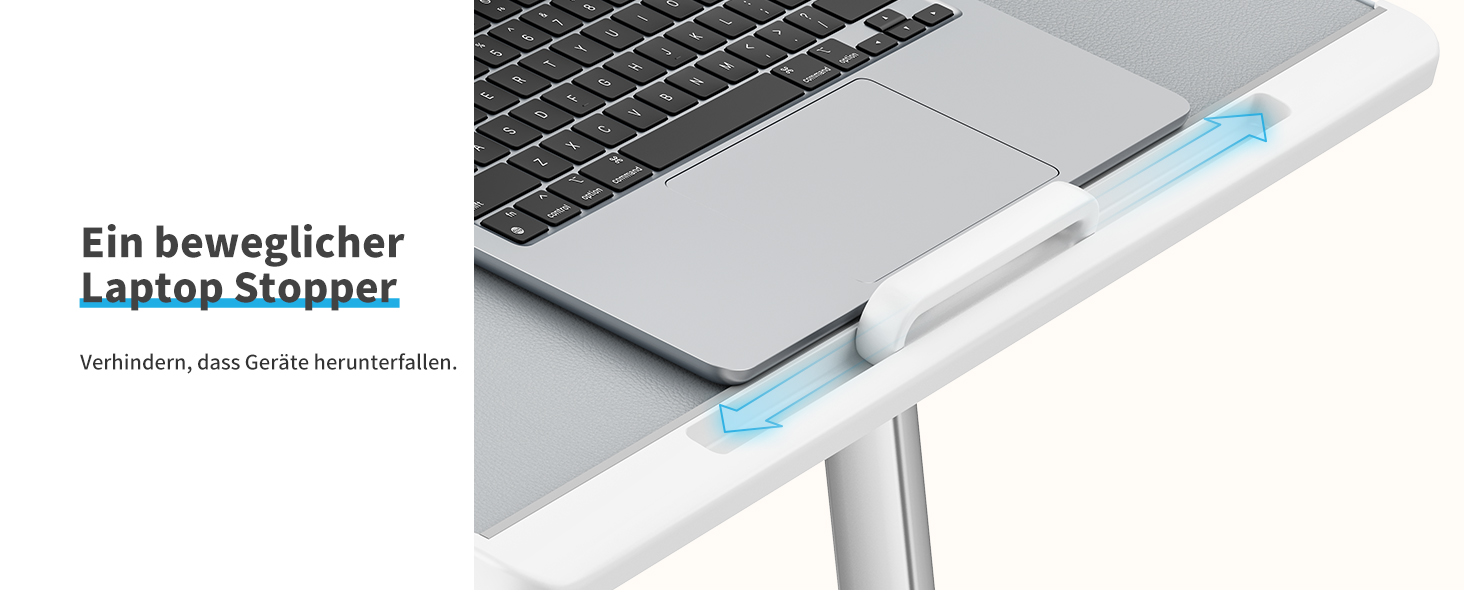 Столик для ноутбука SAIJI 60x45 см, регульована висота, з підставкою для книг, ящиком та кріпленням для планшета. Ідеально для роботи, читання та сніданку.