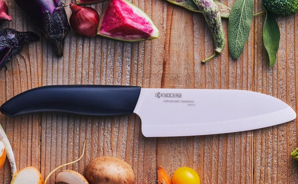 Набір керамічних ножів Kyocera Gen WHBK, 3 штуки, чорний