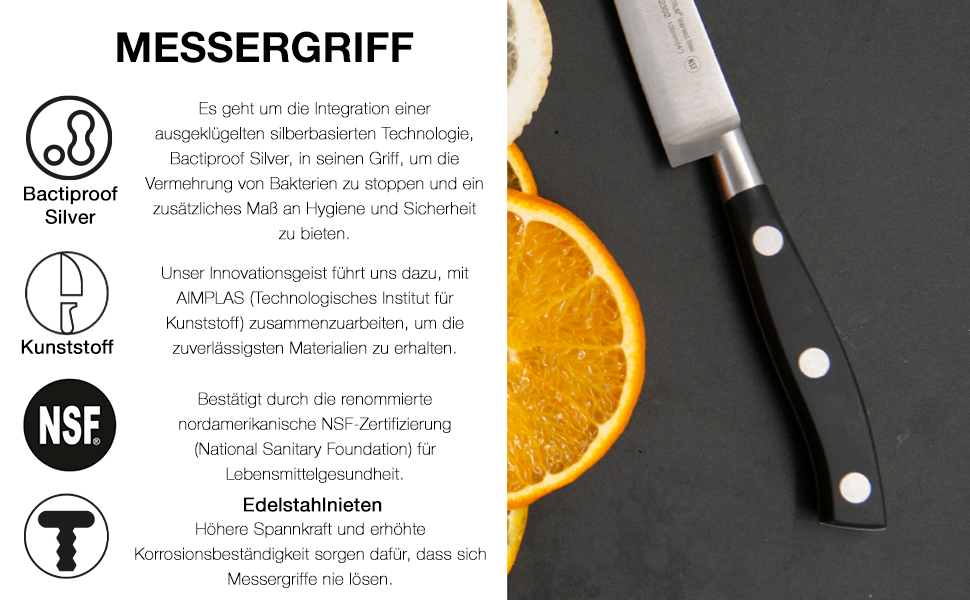 Ніж Santoku Arcos Riviera 180 мм з нержавіючої сталі з титаном, чорний | Іспанський ніж для кухні