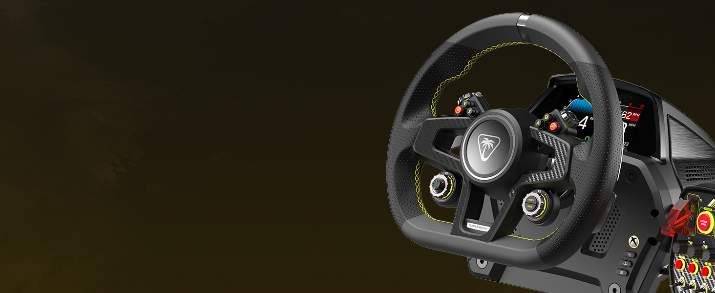 Рульове колесо та педалі Turtle Beach Velocity One з Force Feedback, магнітними перемикачами передач та датчиками Hall-ефекту для Xbox Series X|S, Xbox One, Windows 10 & 11 [Офіційно ліцензовано для Xbox]