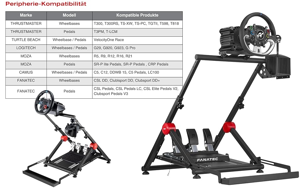 Стенд для керма OPLITE Wheel Stand GT PRO - універсальний кріплення для керма Force Feedback, сумісний з Logitech, Thrustmaster, Fanatec