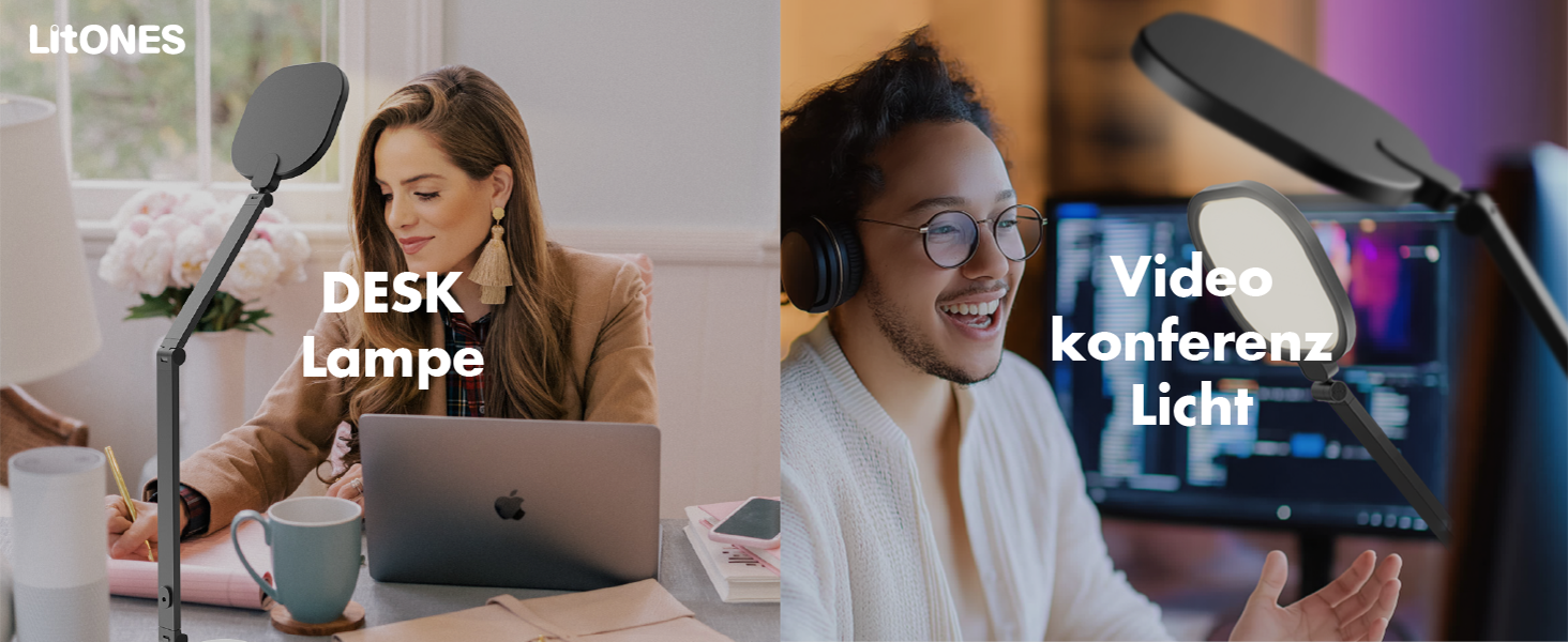 Стійка лампа LED з регулюванням яскравості, захист зору, денне світло, торшер для столу з 3 режимами кольору та сенсорним керуванням/функцією пам'яті, 15W, поворотна, чорна