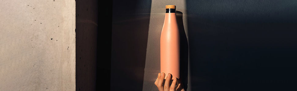 Термобутилка SIGG Meridian, герметична, подвійні стінки з нержавіючої сталі 18/8, бамбукова кришка, BPA і пластику немає, об’єм 0,5/0,7 л