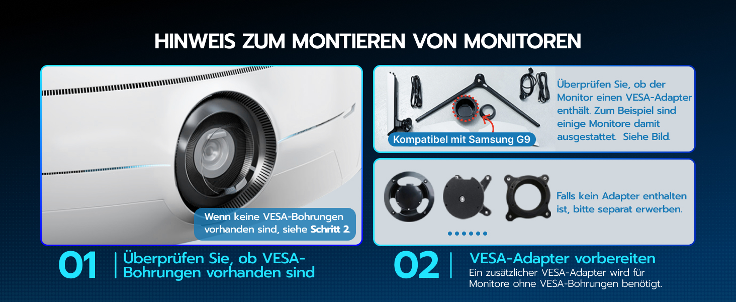 Настінний кронштейн для монітора ARES WING для UltraWide екранів 17-49