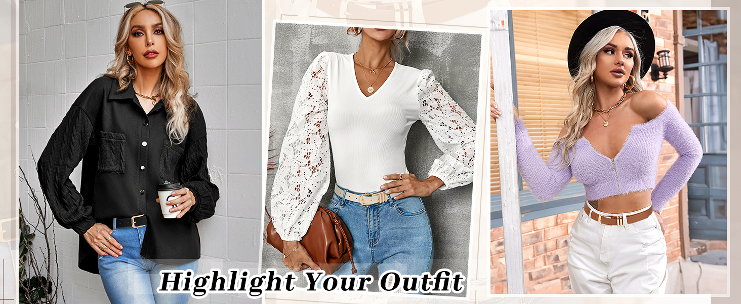 Жіночі шкіряні ремені JasGood (3 шт.): чорний, коричневий, бежевий (з золотою пряжкою), 110 см, для розміру 78-92 см