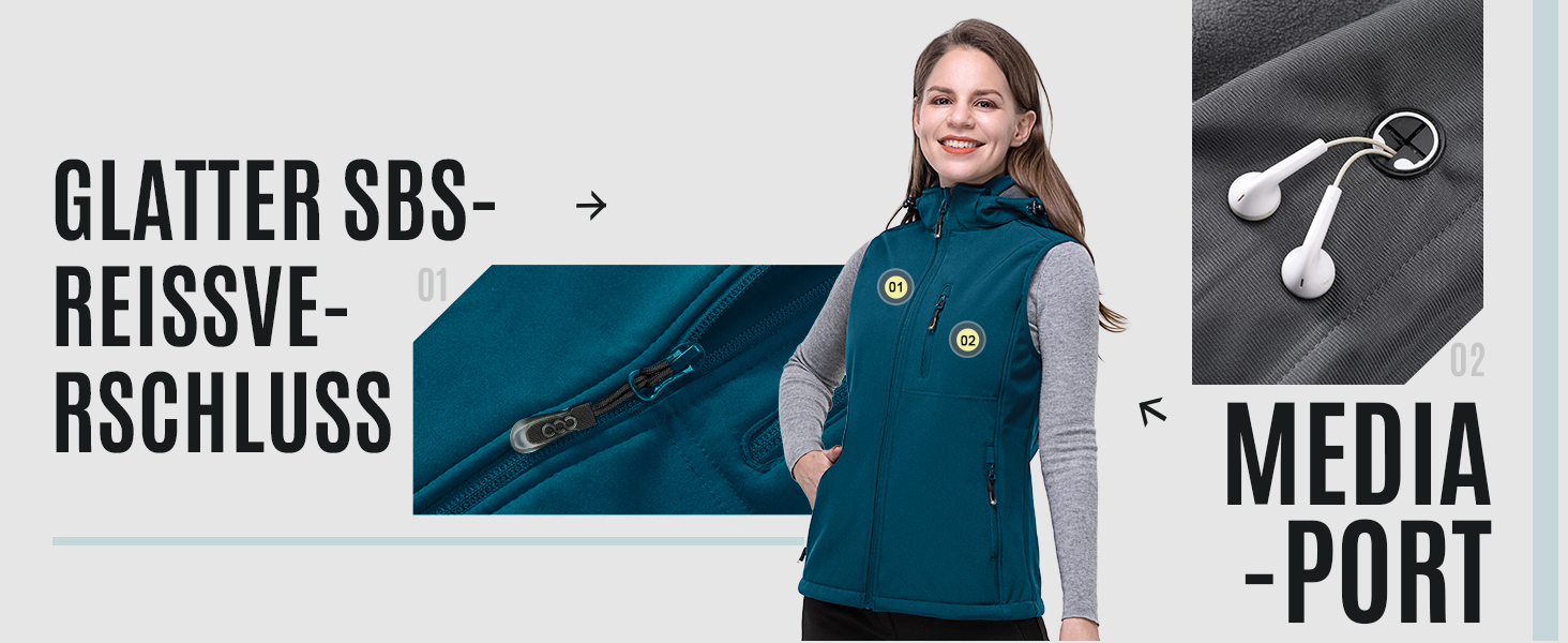 Жіночий софтшеллова жилетка 33000ft з капюшоном, флісовою підкладкою, водонепроникна та вітрозахисна спортивна жилетка з 5 кишенями для їзди на конях, бігу, походів, XXL, чорний