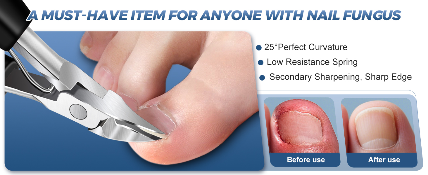Професійний нігтеріз для літніх людей та чоловіків з товстими нігтями, 16 мм/37 мм ширина отвору, Heavy Duty, кутова заточка 45 градусів, для врослого нігтя