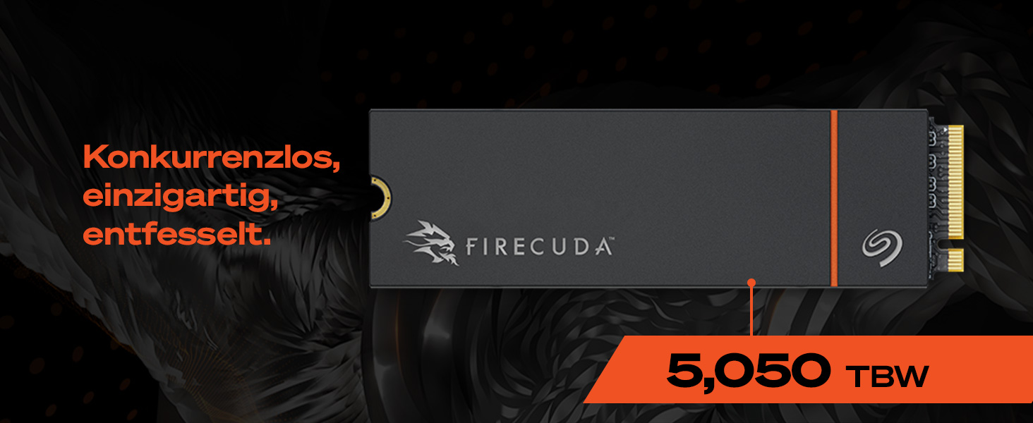 SSD Seagate FireCuda 530R 4TB NVMe Gen4 PCIe 3.0 для PC/PS5, 7400 MB/s, 3D TLC NAND, 5.050TBW, Data Rescue Service