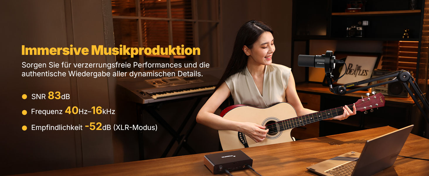 Мікрофон MAONO PD300XS для подкастів, стрімінгу та студійної звукозапису: динамічний XLR/USB мікрофон з шумозаглушенням, 192kHz-24Bit Hi-Fi