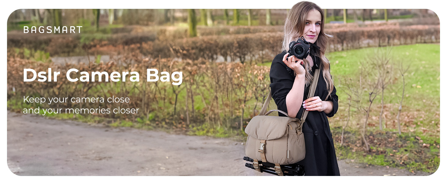 Сумка для камери Bagsmart: DSLR, об'єктиви, аксесуари, ультралегка, компактна, з дощем та ременем для штатива