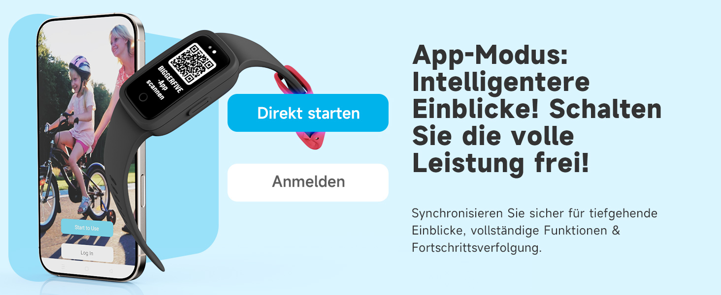 Дитячий фітнес-браслет BIGGERFIVE Vigor 3 з AMOLED дисплеєм, водонепроникний (3ATM), пульсометр, трекер сну, крокомір для дітей 5-12 років, чорний