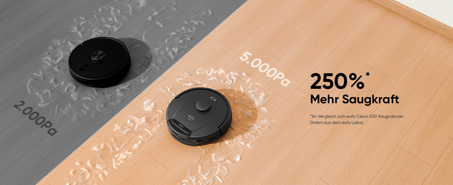 Робот-пилосос eufy L60 Hybrid SES з функцією миття, потужність 5000Pa, лазерна навігація iPath, для ретельного прибирання, ідеальний для волосся та твердих підлог (відновлений)