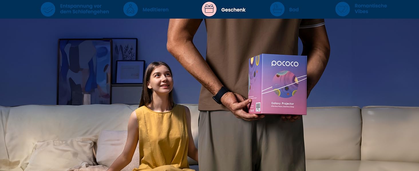 Проектор зоряного неба POCOCO, домашній планетарій для дітей і дорослих, нічник-декор з 2 дисками для спальні та релаксації