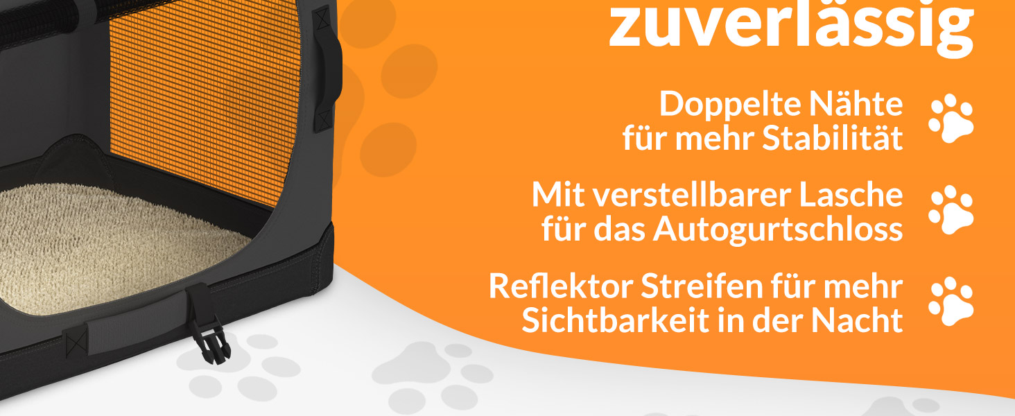 Транспортна переноска для собак XXXL, 101x70x70 см, складана, дихаюча, міцна, сіра