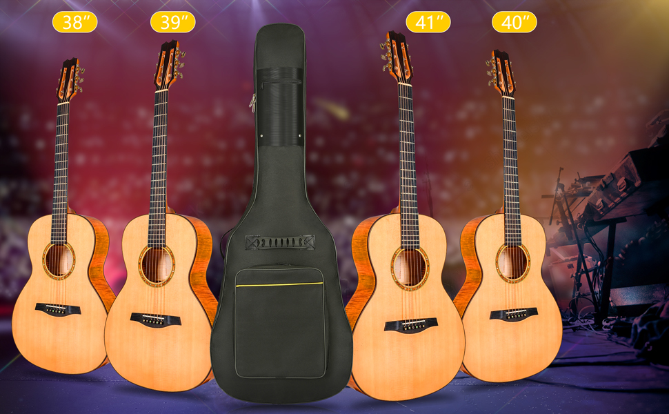 Чохол для гітари LHTECHTOY 40/41 дюймів: гіга-сумка, рюкзак, чохол з оксфорду для акустичної гітари