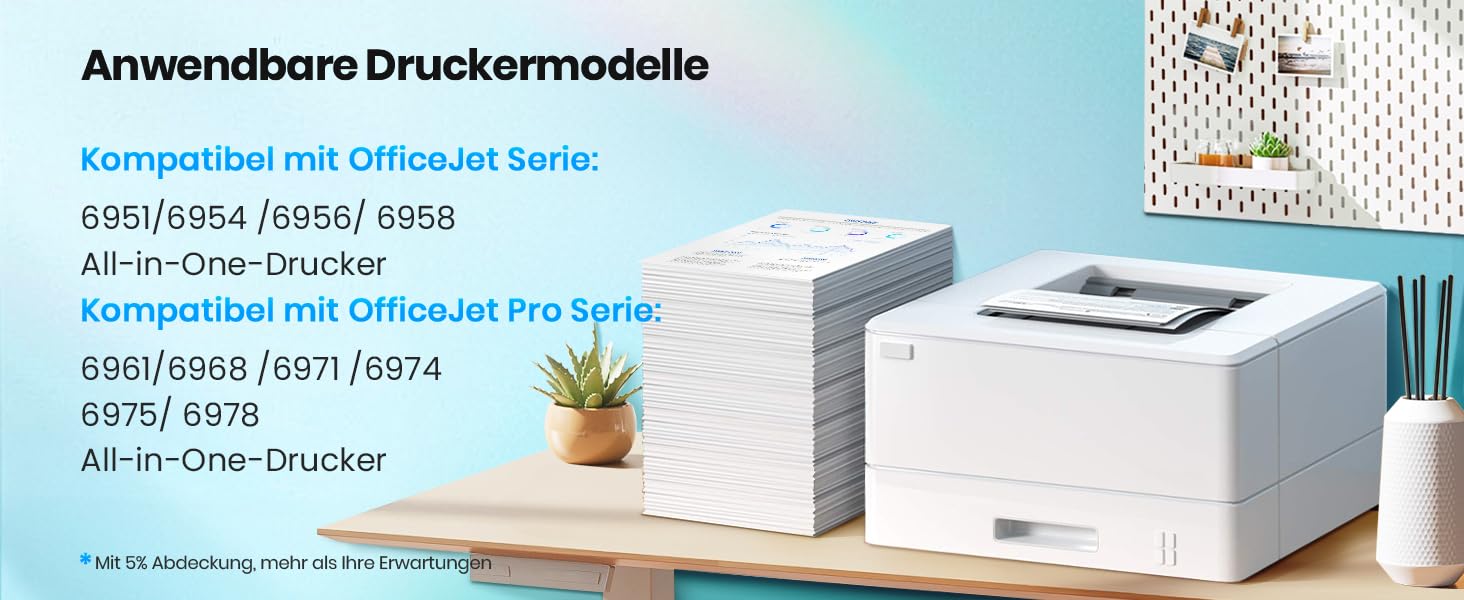 Комплект картриджів Glliter 903XL для принтерів HP OfficeJet Pro 6950, 6960, 6970, 6974 (чорний, блакитний, пурпуровий, жовтий), 4 шт.
