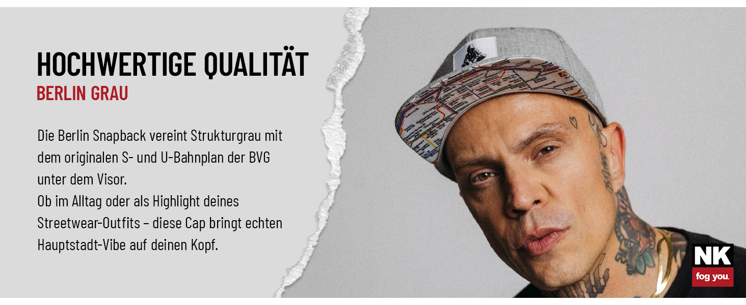 Кепка Nebelkind Snapback Berlin сіра, унісекс, регульована, висока якість, стильна бейсболка