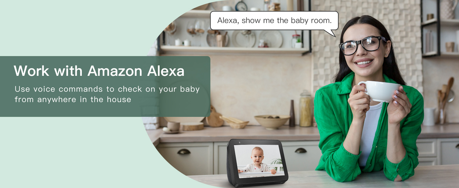 Дитячий відеомонітор Arenti з камерою та додатком, 5' дисплей, 1080P, PTZ, датчик температури, колискові, нічне бачення, 2-сторонній аудіо, VoX, автоматичне відстеження B2