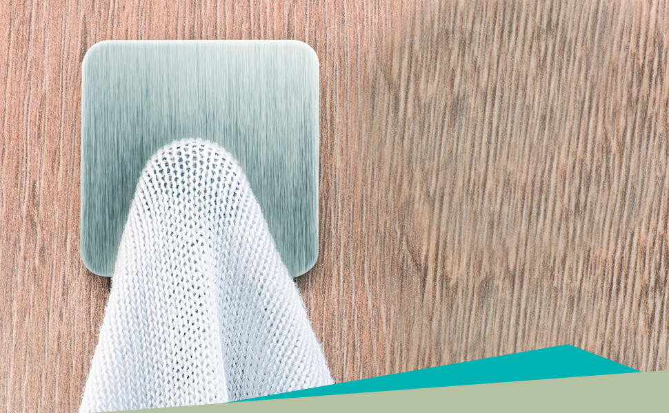 Набір гачків самоклеючих, 4 шт, нержавіюча сталь, для ванної кімнати, кухні, з водонепроникними клейкими подушечками