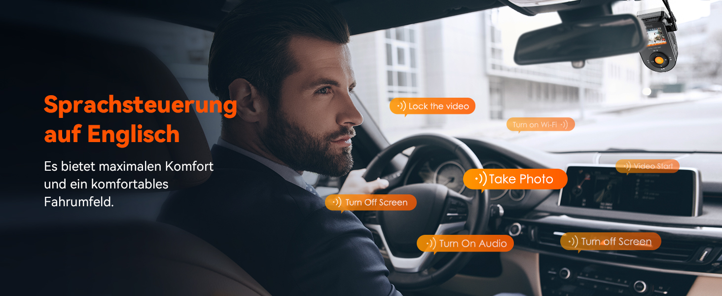 Відеореєстратор VANTRUE S1 Pro 2.5K + 1080P, GPS, WiFi, STARVIS, Паркування, Нічний режим, G-сенсор