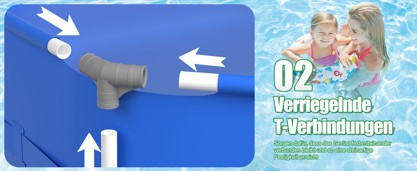 Басейн сталевий каркасний блакитний 305x76 см для дачі та саду