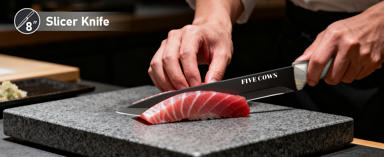 Набір кухонних ножів Messerblock з 16 частинами, з дерев'яною підставкою, дощечкою, захистом пальців, точилкою та кухонними ножицями, професійний набір ножів для дому (зелений, блакитний)