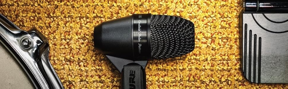 Шуре PGA56 Динамічний мікрофон для барабанної установки (снейр/том) з кріпленням та XLR-кабелем