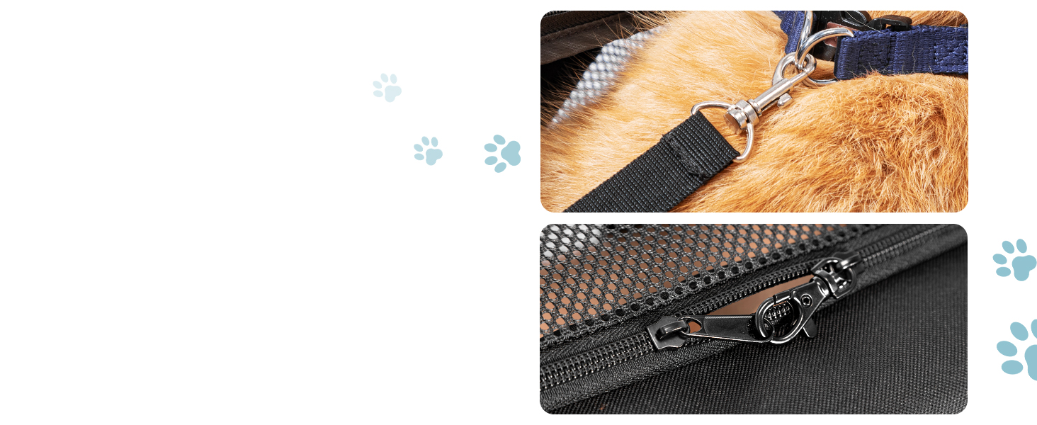 Транспортна переноска для котів та собак Petsfit - складана сумка-переноска для авто, чорна, M (45,5 x 28 x 28 см)