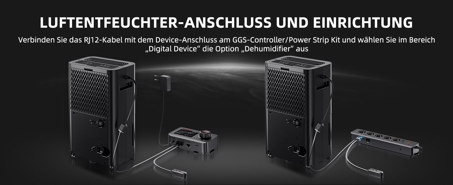 Електричний осушувач повітря Spider Farmer 12L з регулюванням вологості, APP-керування, таймер 24H для теплиці, дому та підвалу