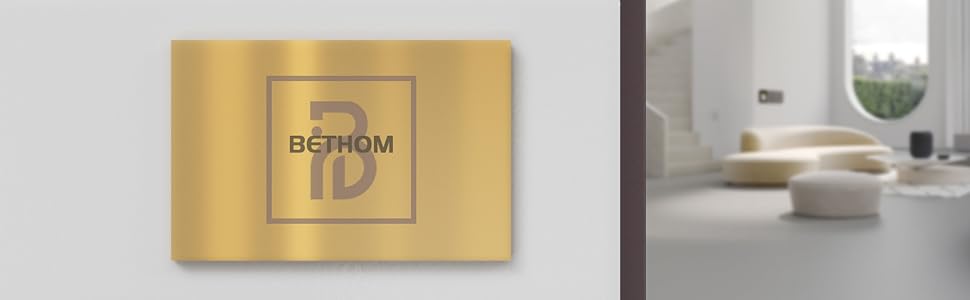 Поличка для рушників у ванну кімнату Bethom, настінний тримач для рушників з полицею та 3 гачками, 50 см, золотий, металевий