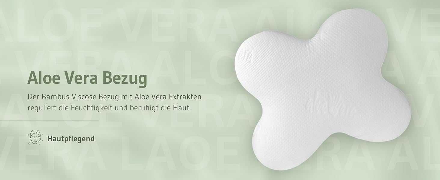 Ергономічна подушка для сну на боці ACAMAR (Memory Foam) з терморегулюючим чохлом, форма метелика, біла