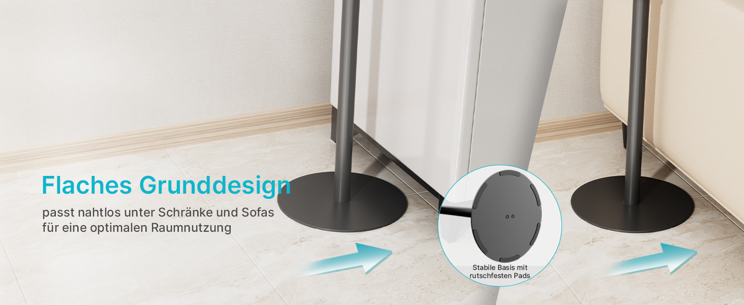 Підлогові стійки для колонок, сумісні з SONOS Era 300 та Era 100, чорні, 2 шт. (до 108 см, 5 кг)