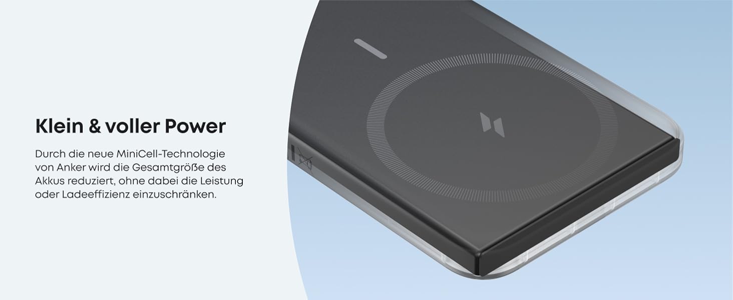 Anker MagGo 5000mAh Power Bank (Магнітний) для iPhone 12/13, Blue