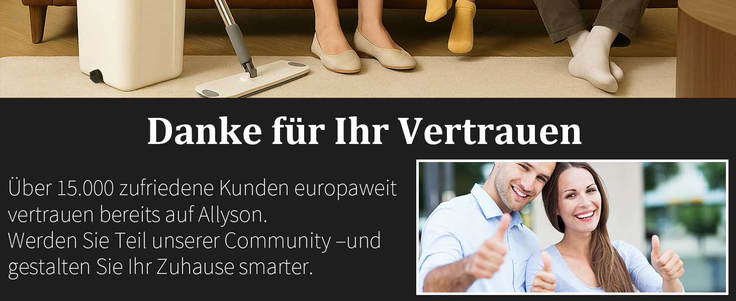 Набір для миття підлоги Allyson® Wischmopp Set: відро, 5 мопів, видалення волосся, віджим, для квартири, плитки та дерева