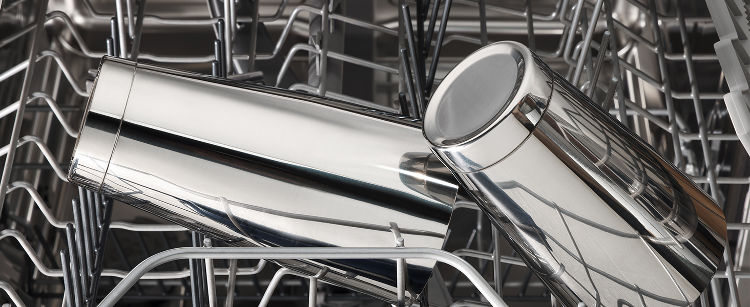 Набір для коктейлів WOTOR Boston: шейкер 18oz та 28oz, сито, подвійний джигер, професійний барний інвентар (срібло)