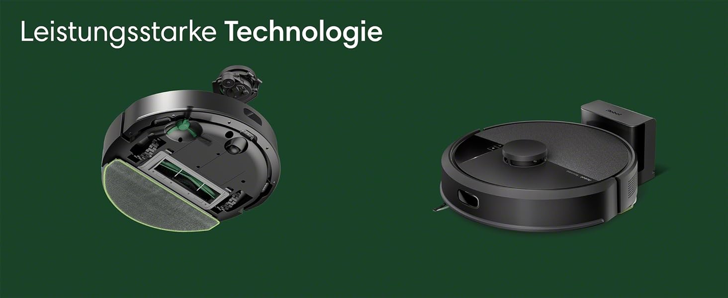 iRobot Roomba 105 Combo + AutoEmpty Dock: Робот-пилосос з автопорожненням, функція миття, LiDAR, 7000Pa, 120 хв, App, Чорний