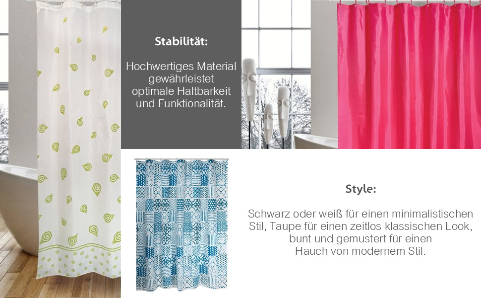 Штора для душу MSV Cotexsa 142102 Premium 'Mosaik' оранжева 180x200 см, антибактеріальна, з кільцями, поліестер, Іспанія