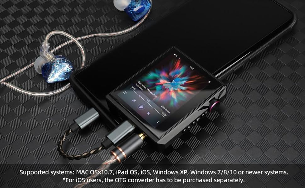 Hidizs AP80 PRO-X: Аудіоплеєр Hi-Res з підтримкою MQA, Bluetooth та двома DAC-чипами ESS9219C (білий)